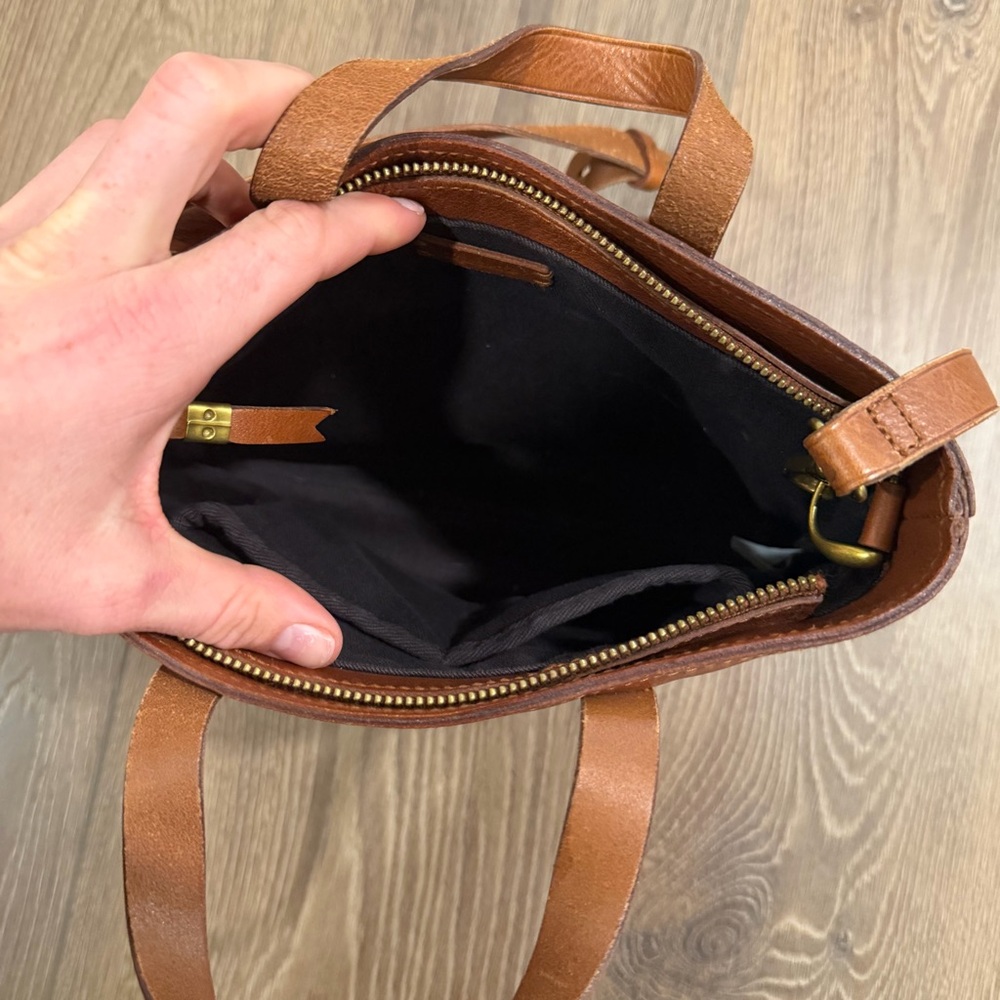 Madewell Chestnut Brown Small transport tote - Picture 7 of 9